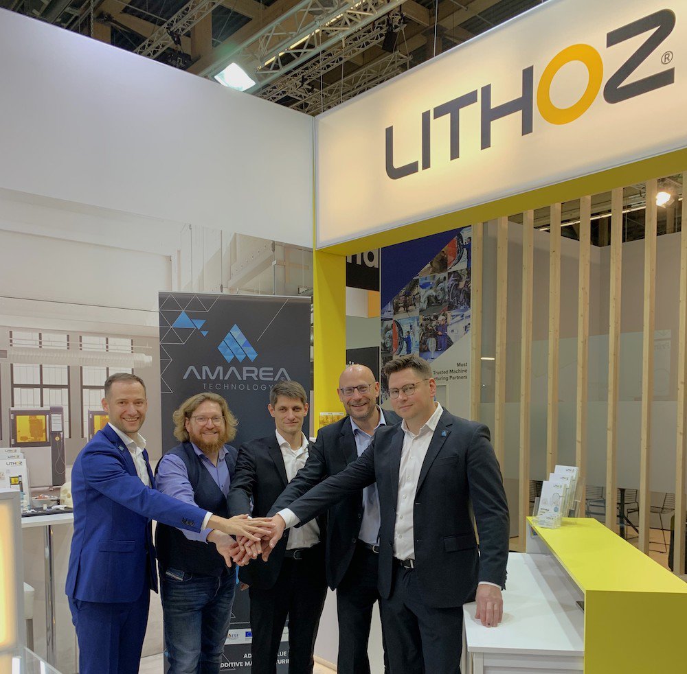 Lithoz makes strategic investment in AMAREA Technology multi-material 3D printing