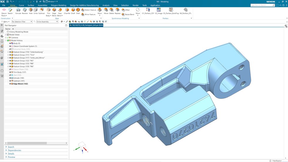 Modelling in Siemens NX