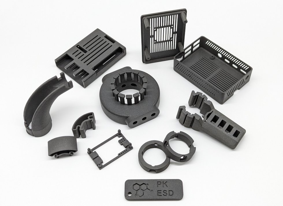 Parts printed with Mechnano materials